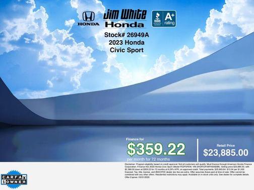 2023 Honda Civic Sport