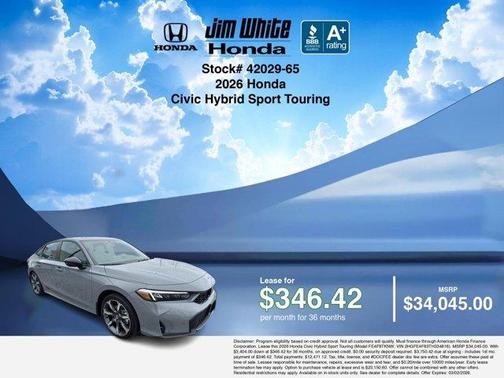 2026 Honda Civic Hybrid Sport Touring