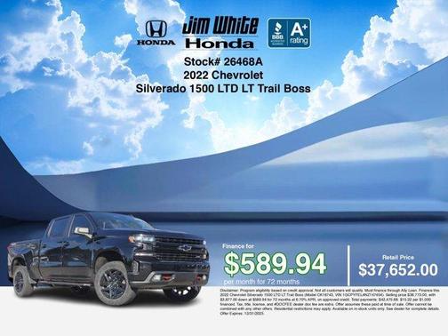 2022 Chevrolet Silverado 1500 Limited LT Trail Boss