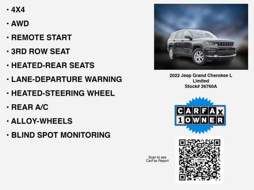 Ember Pearlcoat 2022 Jeep Grand Cherokee L Limited