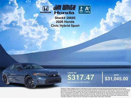 2026 Honda Civic Hybrid Sport
