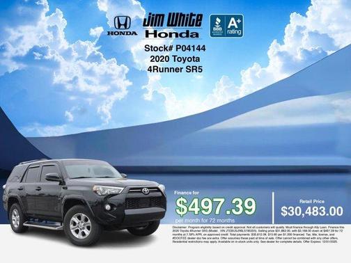 2020 Toyota 4Runner SR5 4WD