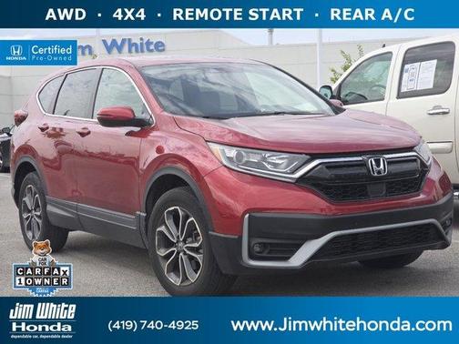 Radiant Red Metallic 2021 Honda CR-V EX-L