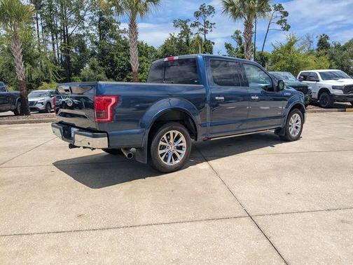 Blue 2017 Ford F-150 Lariat