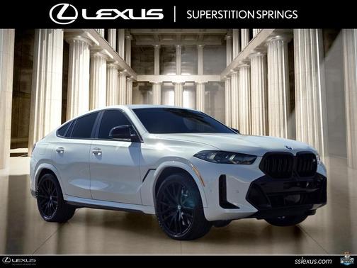 Mineral White 2024 BMW X6 M60i