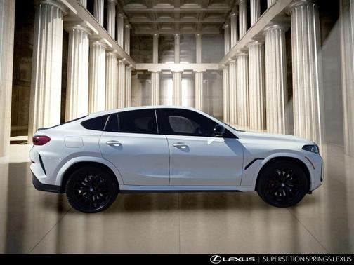 Mineral White 2024 BMW X6 M60i