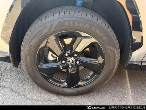 Silver Sky w/Black Roof 2019 Toyota RAV4 Hybrid SE