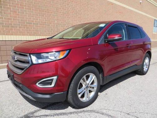 Red 2015 Ford Edge SEL