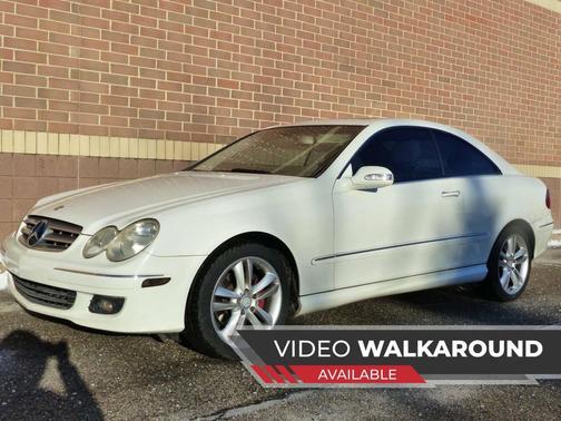White 2009 Mercedes-Benz CLK-Class CLK 350