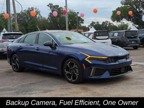 Blue 2025 Kia K5 GT-Line