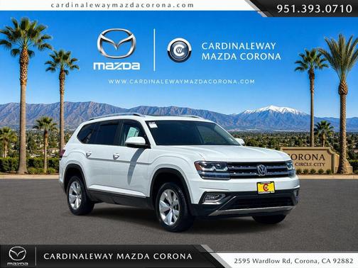 Pure White 2018 Volkswagen Atlas 3.6L SEL