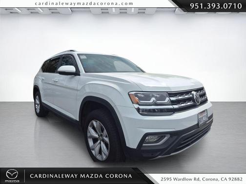 Pure White 2018 Volkswagen Atlas 3.6L SEL