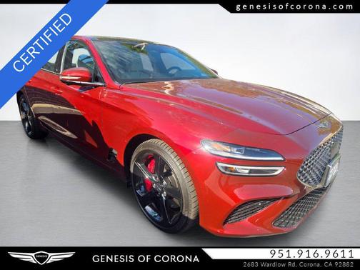Cavendish Red 2026 Genesis G70 3.3T RWD Sport Prestige