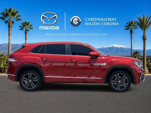 Red Metallic 2021 Volkswagen Atlas Cross Sport 3.6L V6 SE w/Technology R-Line