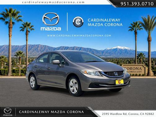 Urban Titanium Metallic 2014 Honda Civic LX