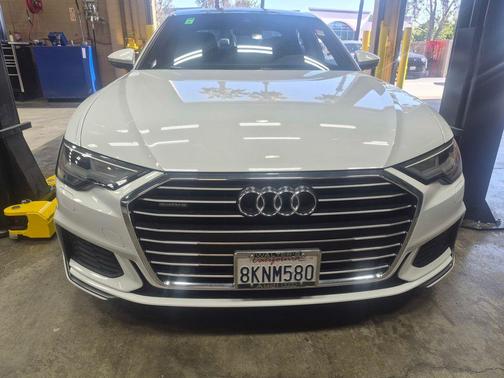 Glacier White 2019 Audi A6 55 Premium