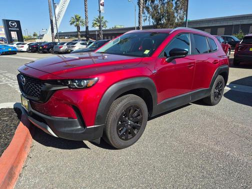 Soul Red Crystal Metallic 2025 Mazda CX-50 Hybrid Preferred Package