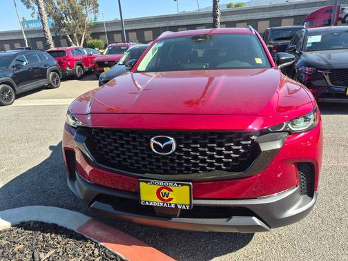 Soul Red Crystal Metallic 2025 Mazda CX-50 Hybrid Preferred Package