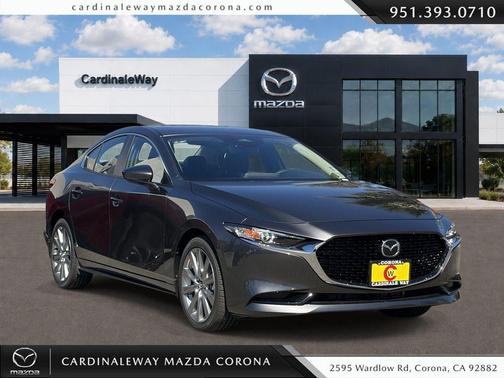 Machine Gray Metallic 2026 Mazda Mazda3 FWD w/Preferred Package