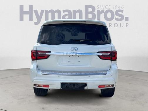 Moonstone White 2021 INFINITI QX80 SENSORY AWD