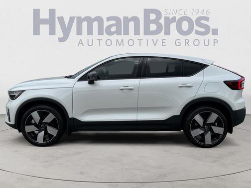 Crystal White Metallic 2023 Volvo C40 Recharge Pure Electric Twin Ultimate