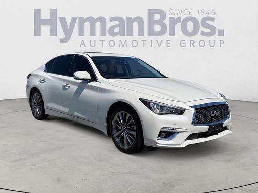 Majestic White 2024 INFINITI Q50 3.0t LUXE