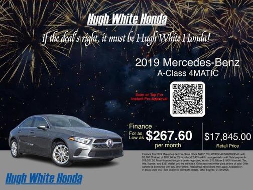 2019 Mercedes-Benz A-Class A 220 4MATIC