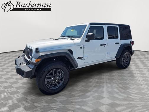 Bright White Clearcoat 2025 Jeep Wrangler Sport S SUV