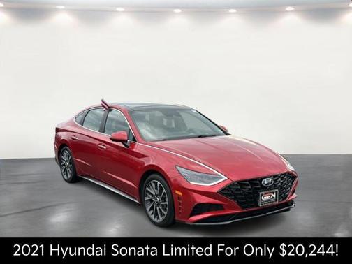 Calypso Red 2021 Hyundai SONATA Limited