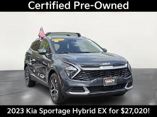 Gravity Gray 2023 Kia Sportage Hybrid EX
