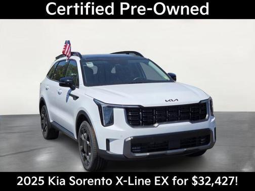 Glacial White Pearl 2025 Kia Sorento EX