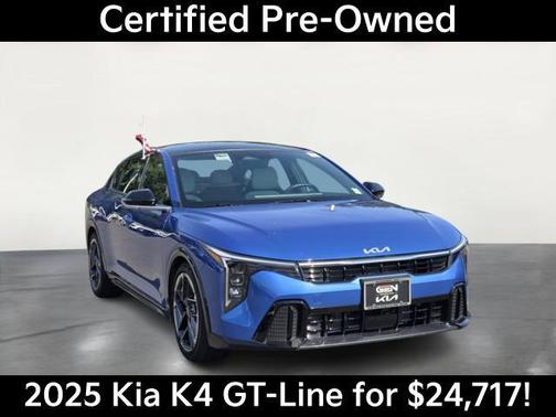 Wave Blue 2025 Kia K4 GT-Line