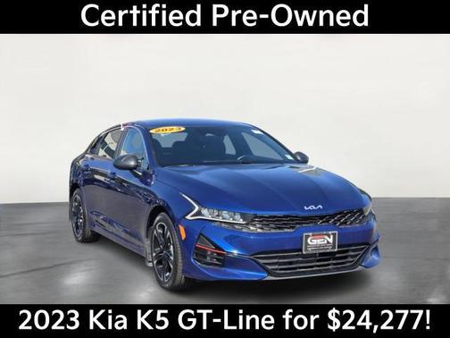 Sapphire Blue 2023 Kia K5 GT-Line