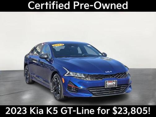 Sapphire Blue 2023 Kia K5 GT-Line