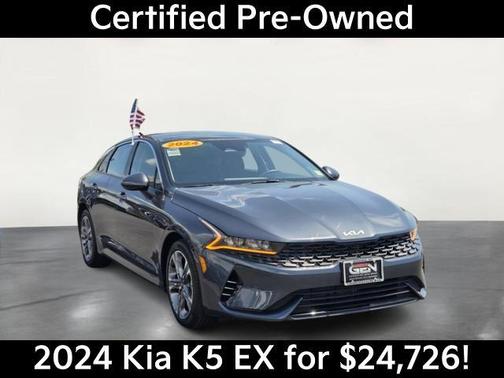 Gravity Gray 2024 Kia K5 EX