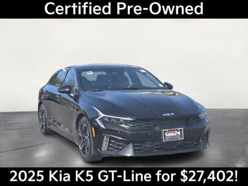 Aurora Black Pearl 2025 Kia K5 GT-Line
