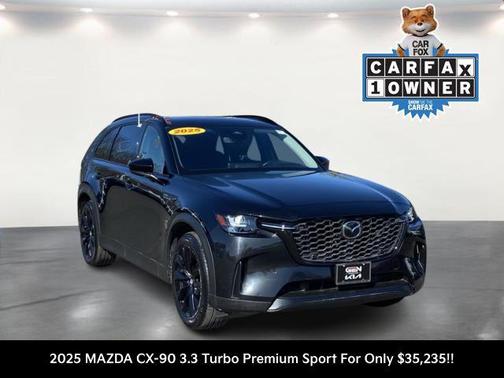 Jet Black Mica 2025 Mazda CX-90 3.3 Turbo Premium Sport