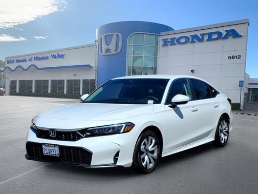 Platinum White Pearl 2025 Honda Civic