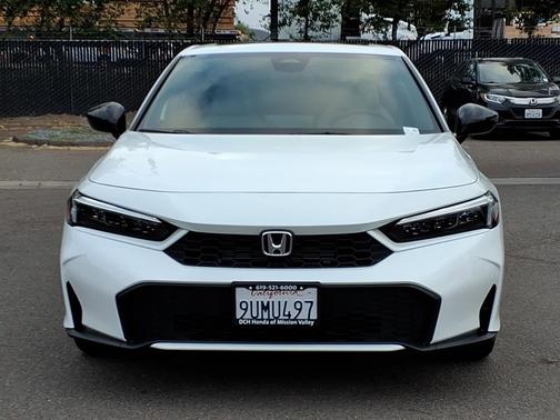 Platinum White Pearl 2025 Honda Civic Hybrid