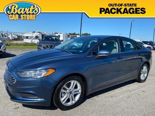 Blue Metallic 2018 Ford Fusion SE