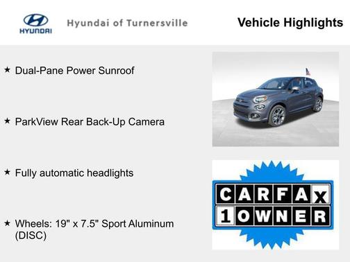 Grigio Moda (Graphite Grey Metallic) 2021 FIAT 500X Sport AWD