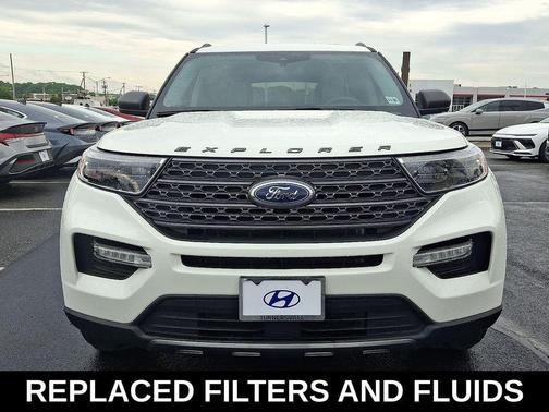 Star White Metallic Tri-Coat 2021 Ford Explorer XLT