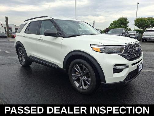 Star White Metallic Tri-Coat 2021 Ford Explorer XLT