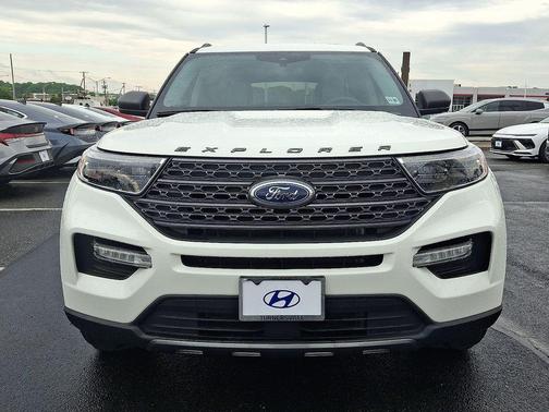 Star White Metallic Tri-Coat 2021 Ford Explorer XLT