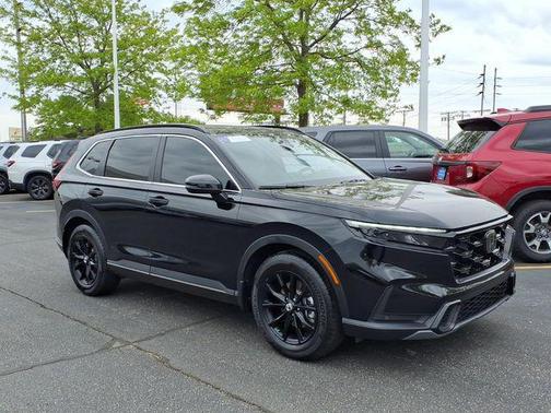 Crystal Black Pearl 2025 Honda CR-V Hybrid Sport FWD