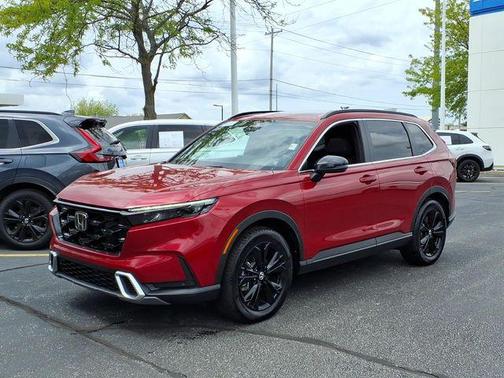Radiant Red Metallic 2025 Honda CR-V Hybrid Sport Touring AWD