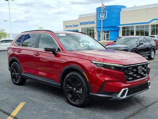 Radiant Red Metallic 2025 Honda CR-V Hybrid Sport Touring AWD
