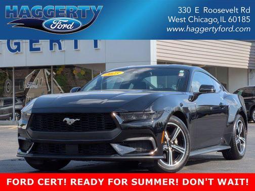 SHADOW BLACK 2025 Ford Mustang EcoBoost Premium