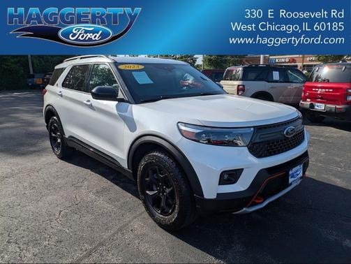 Star White Metallic Tri-Coat 2023 Ford Explorer Timberline