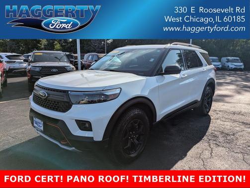 Star White Metallic Tri-Coat 2023 Ford Explorer Timberline